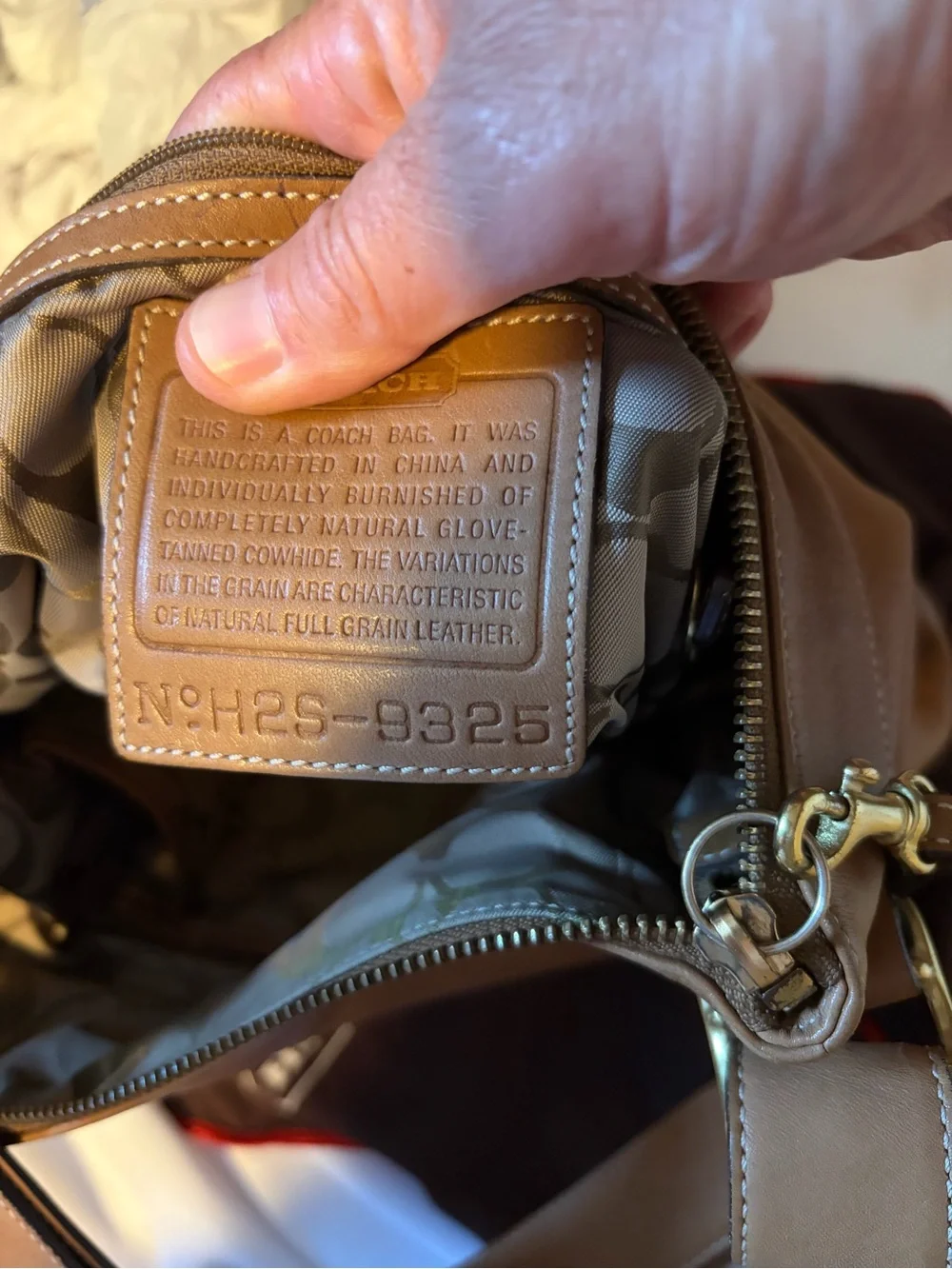 Vintage Coach Legacy Leather Slim Hobo Shoulder Bag 9325